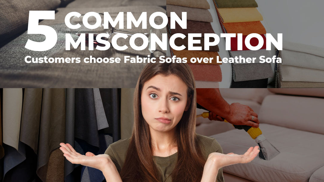 5 Misconceptions Customer choose Fabric Sofas over Leather Sofa