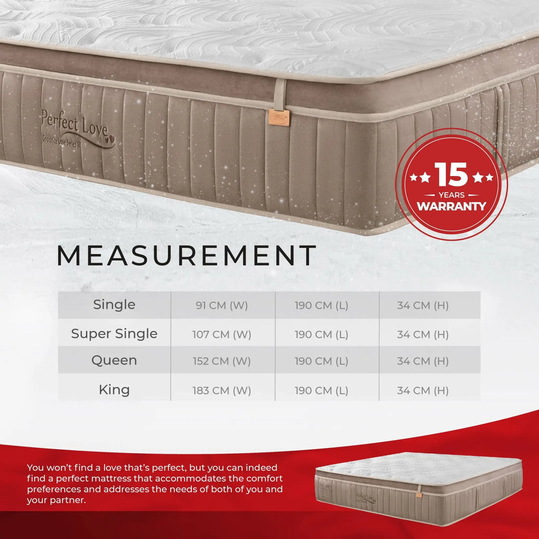 GOODNITE Perfect Love Mattress -13inch - Lian Star