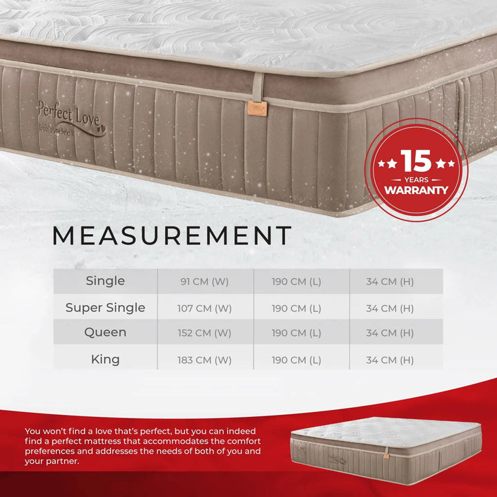 GOODNITE Perfect Love Mattress -13inch - Lian Star