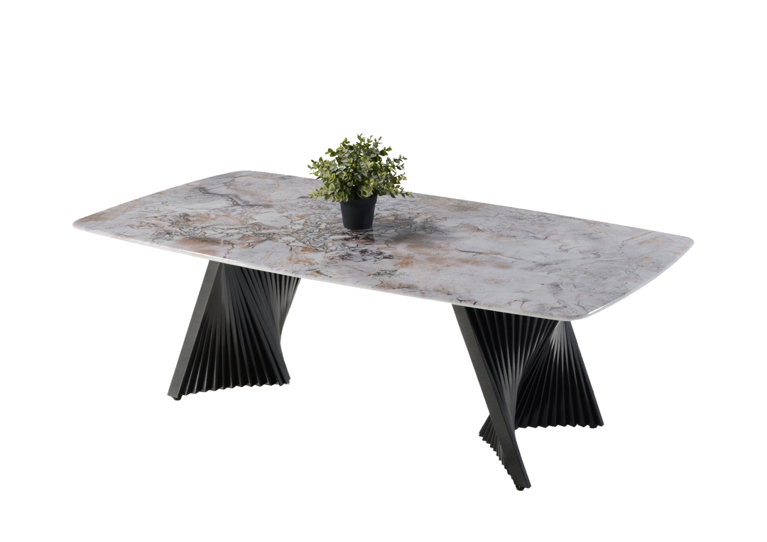 AURORA Crystal Marble Coffee Table