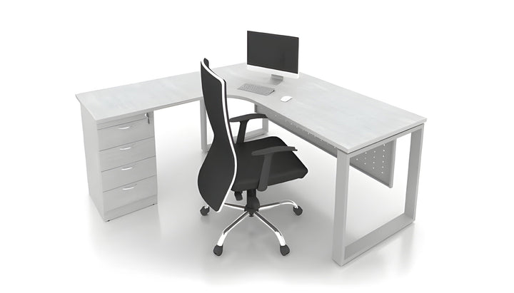 Square Leg Modern L-Shape Desk - Lian Star