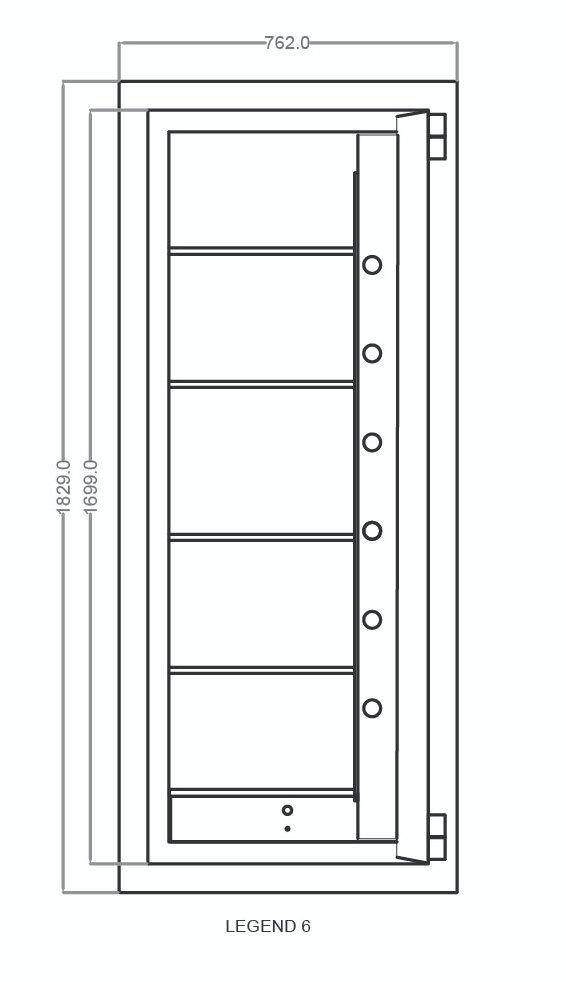 FALCON - LEGEND 6 Banker Safe 1600KG - Lian Star