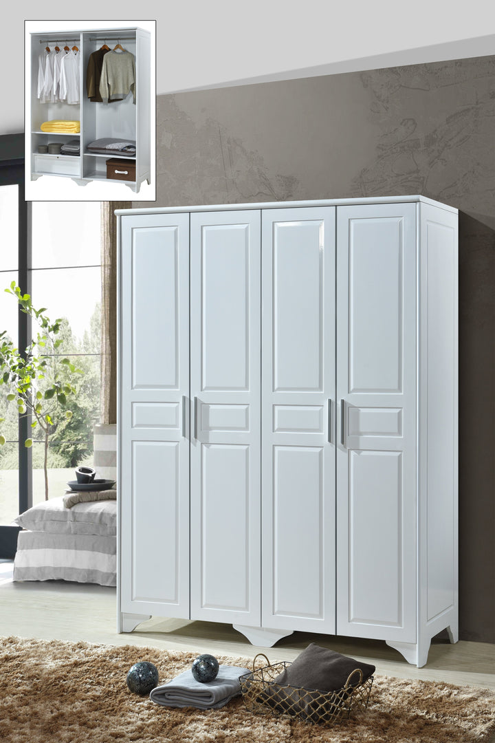 MIYA 83 4 Door Wardrobe - Lian Star