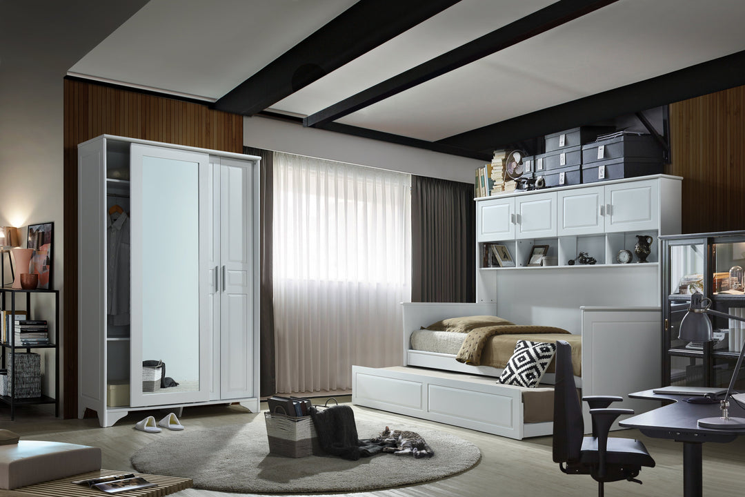 MIYA 93 Super Single Bed with Pull Out Extra Bed - Lian Star
