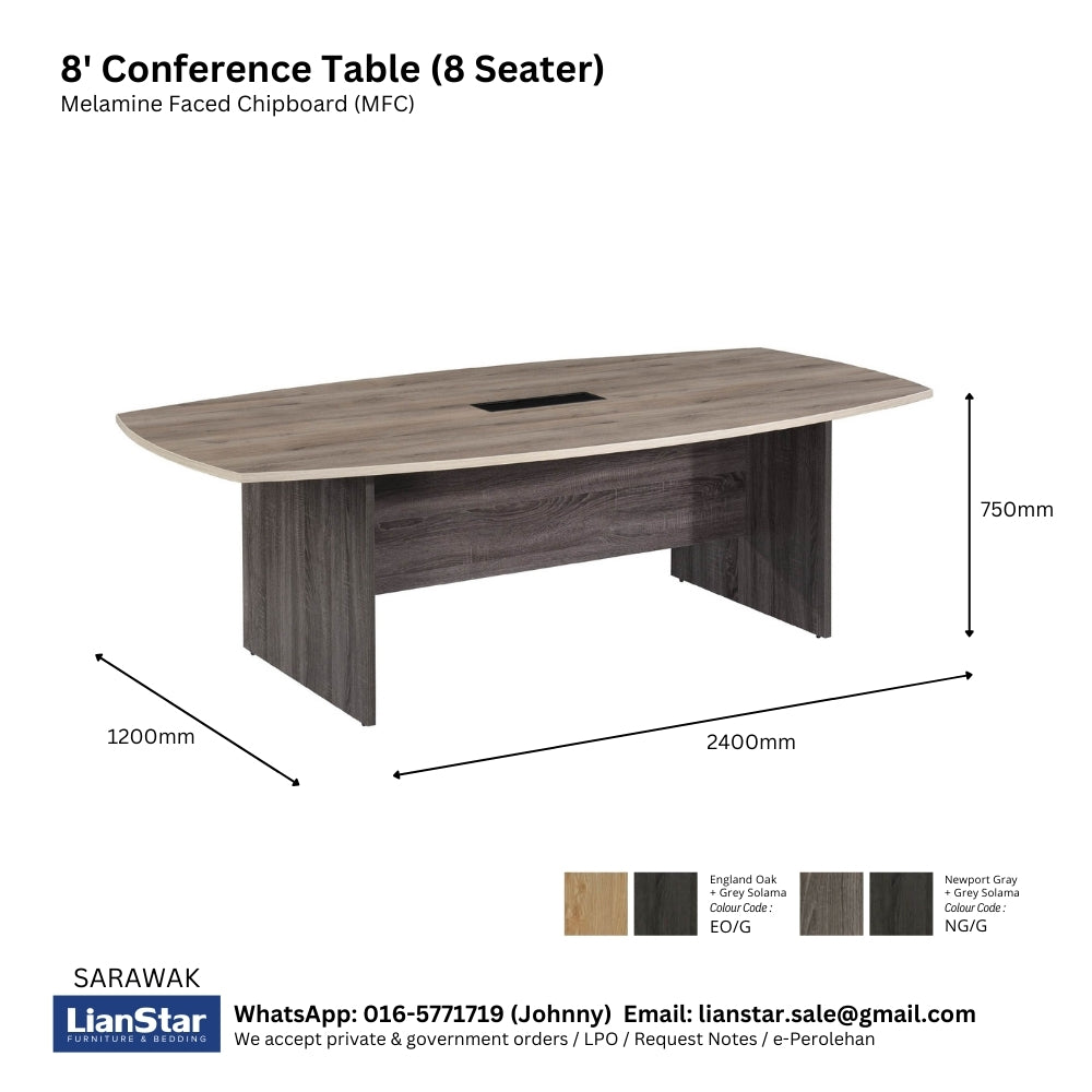 MP Boat Shaped Conference Table