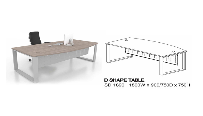 Square Leg Modern Standard Desk - Lian Star