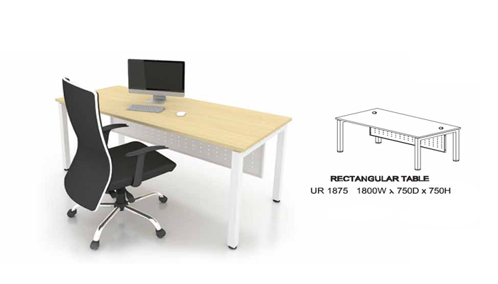 U-Leg Modern Standard Desk - Lian Star