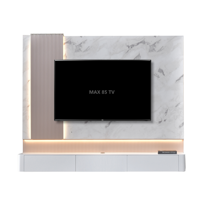 MAXX 8FT Wall TV Cabinet with LED
