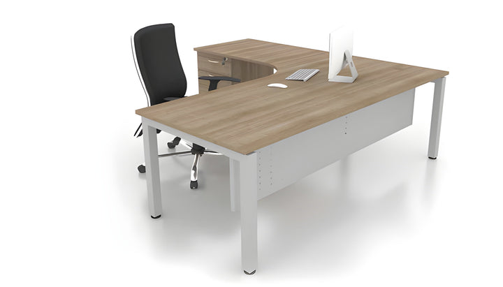 U-Leg Modern L-Shape Desk - Lian Star
