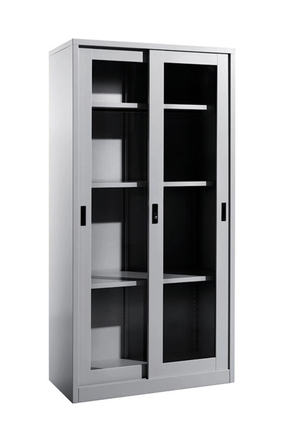 Full Height Steel Cabinet with Glass Sliding Door