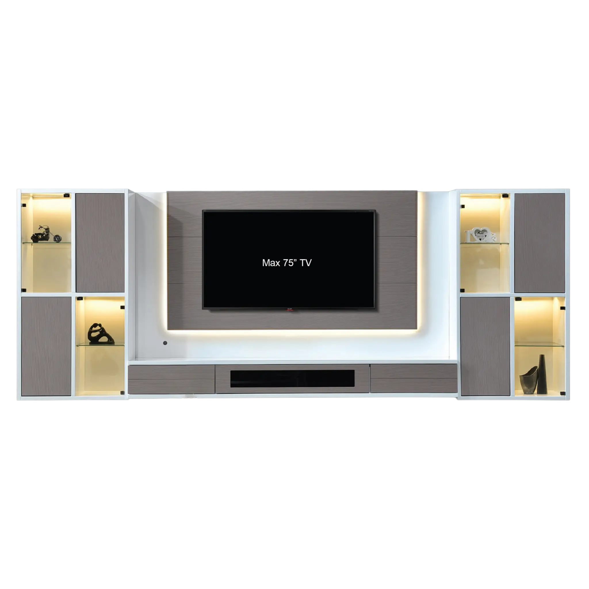 Kabinet TV Dinding Premium NIMBO dengan LED
