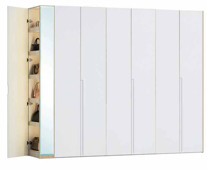 LEGNA Wardrobe with Side Cabinet