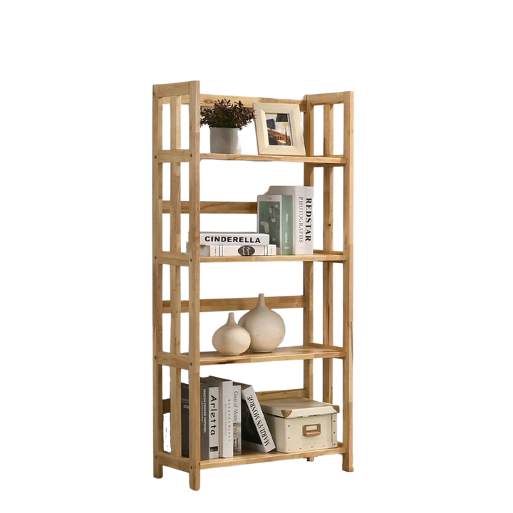 HIRO 3 Tier Solid Wooden Shelf