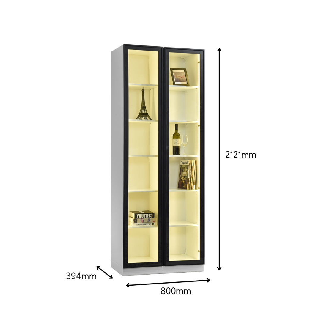 BIANCA Aluminum Frame Door Cabinet