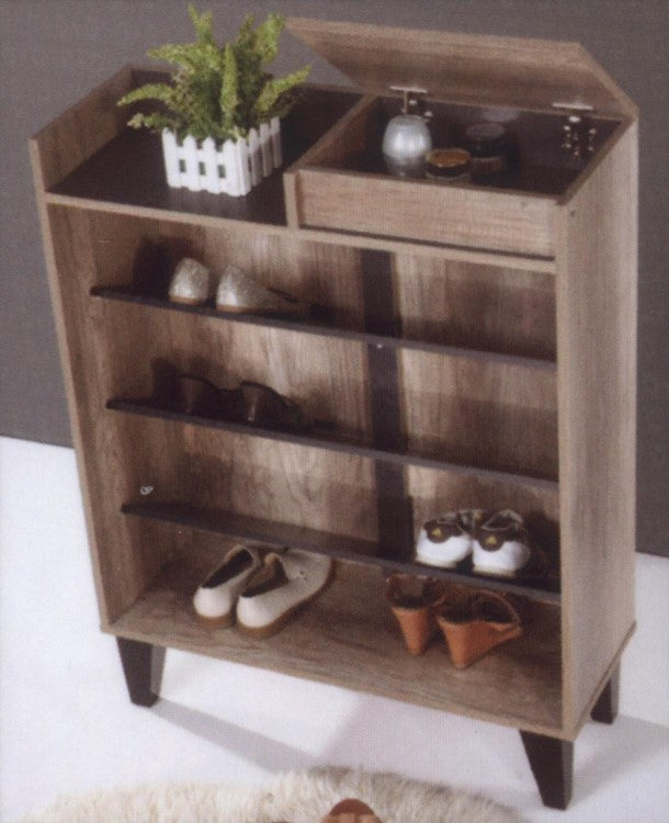 FOOTMATE 2 Door Wooden Shoe Cabinet - Lian Star