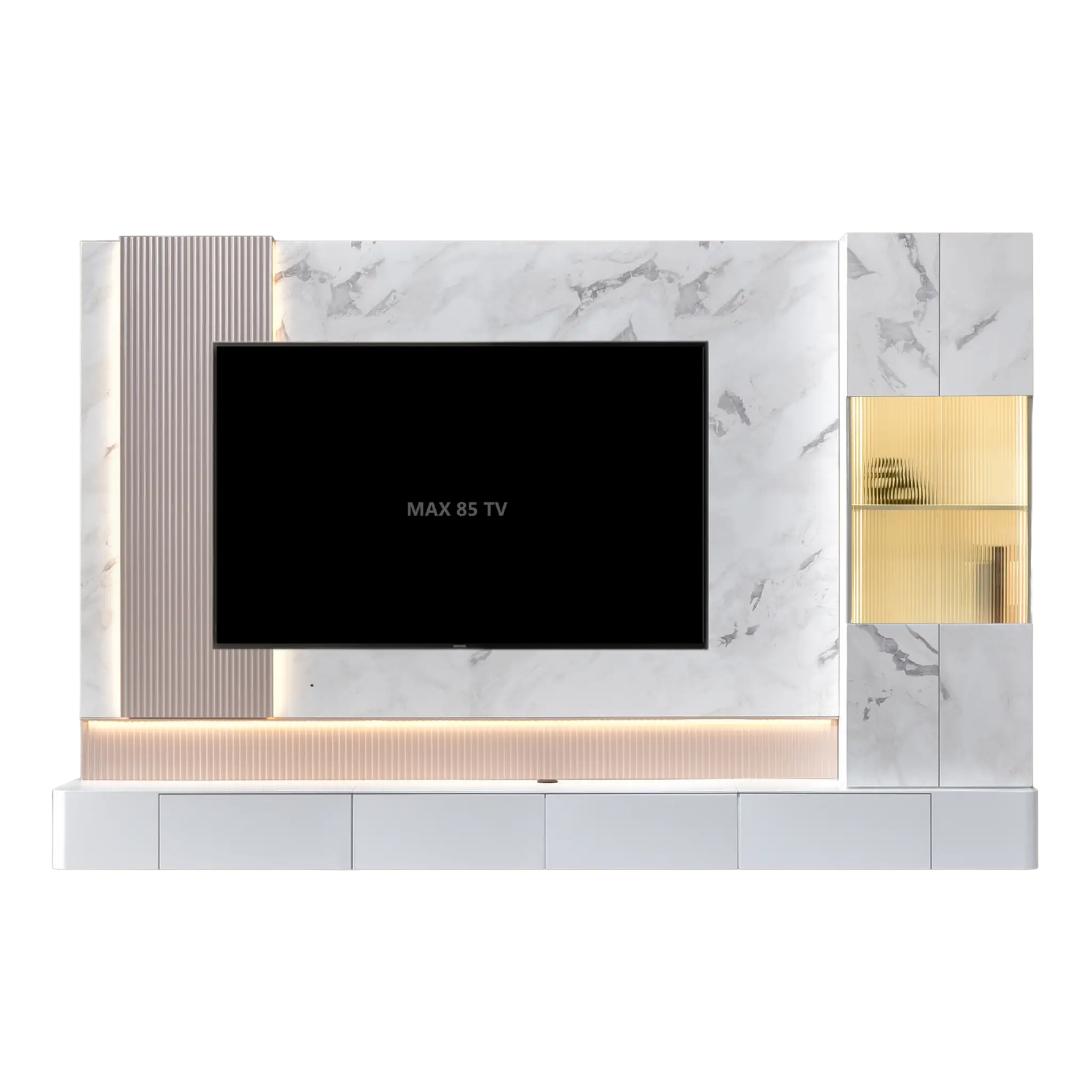 Kabinet TV Dinding Premium MAXX dengan LED