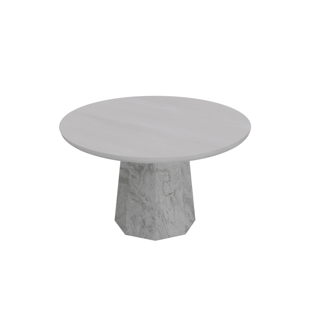 Round Marble Dining Table Ø1.3m B03112 top B07918 base