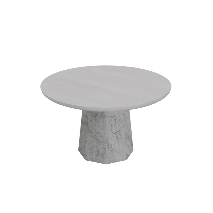 Round Marble Dining Table Ø1.3m B03112 top B07918 base