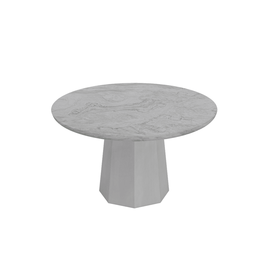 Round Marble Dining Table Ø1.3m | Marble Top and Base