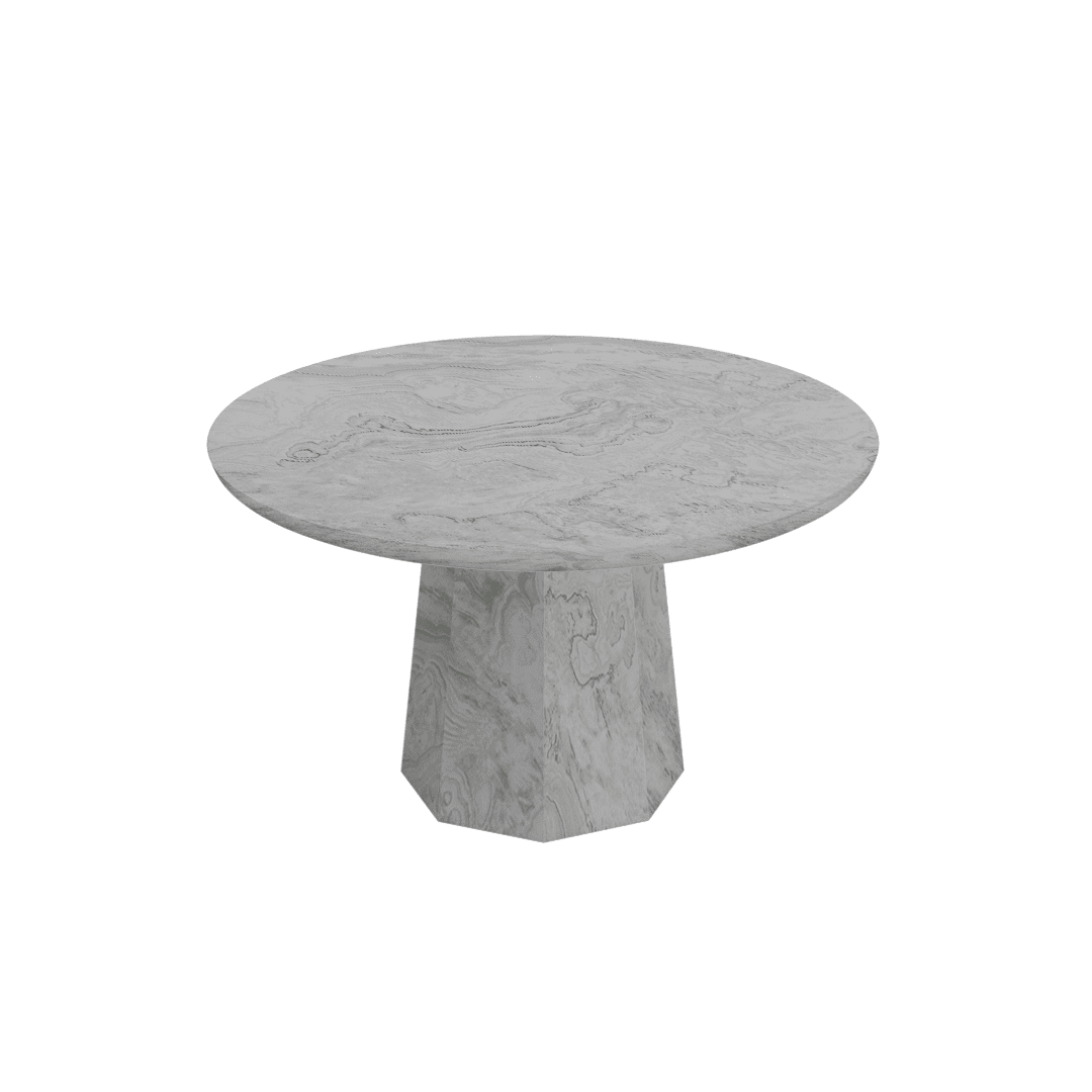 Round Marble Dining Table Ø1.3m B07918 top B07918 base