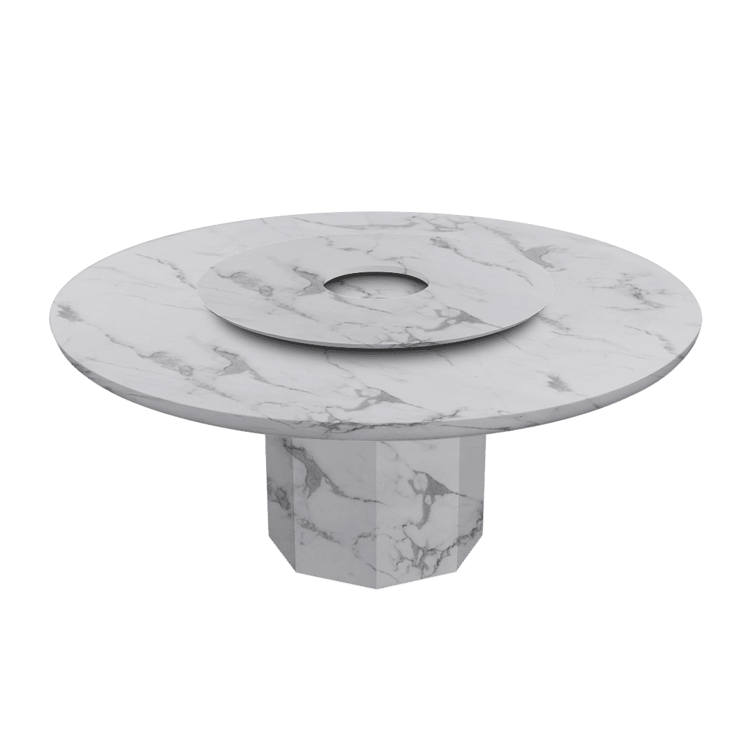 Round Marble Dining Table Ø1.8m | Marble Base