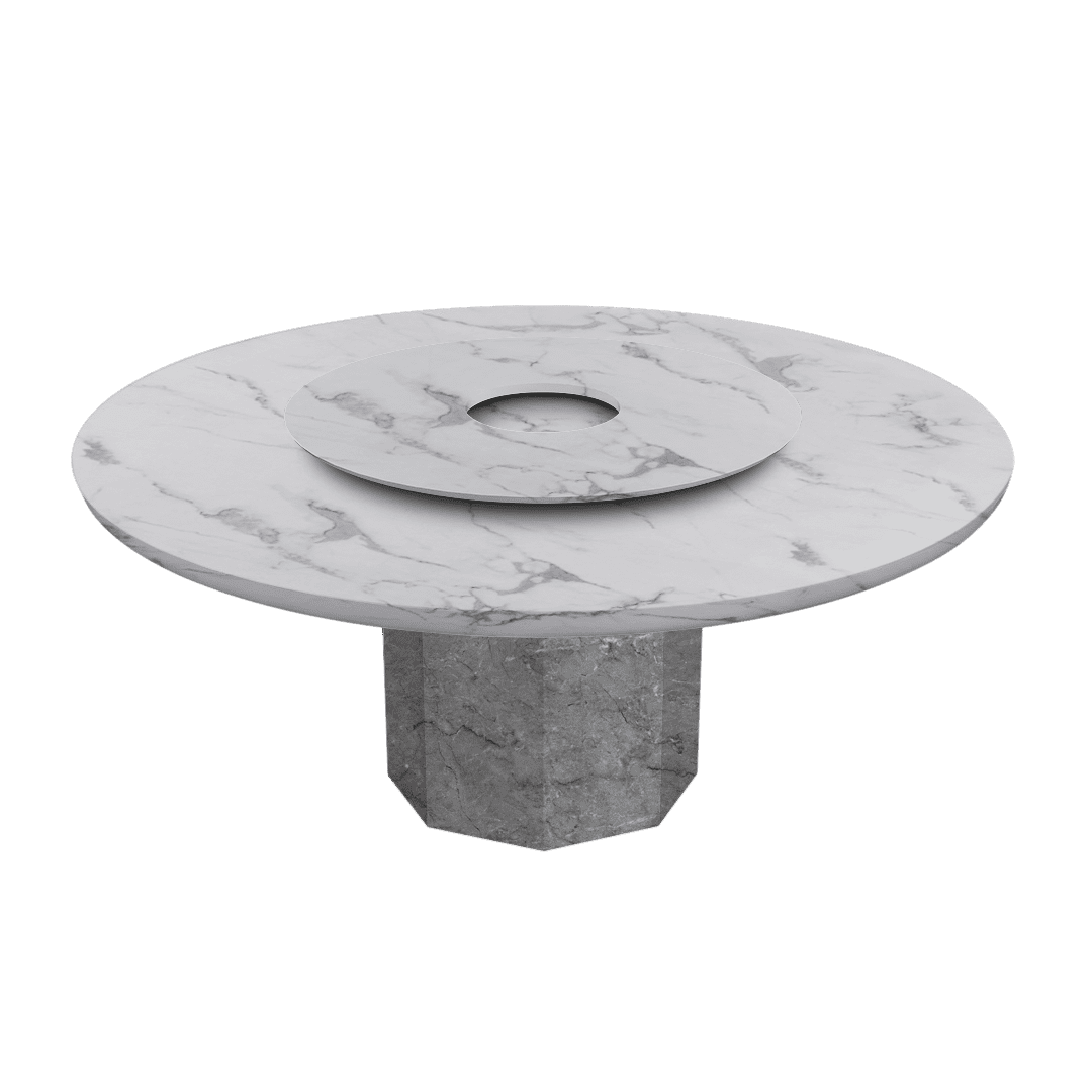 Round Marble Dining Table Ø1.8m | Marble Base