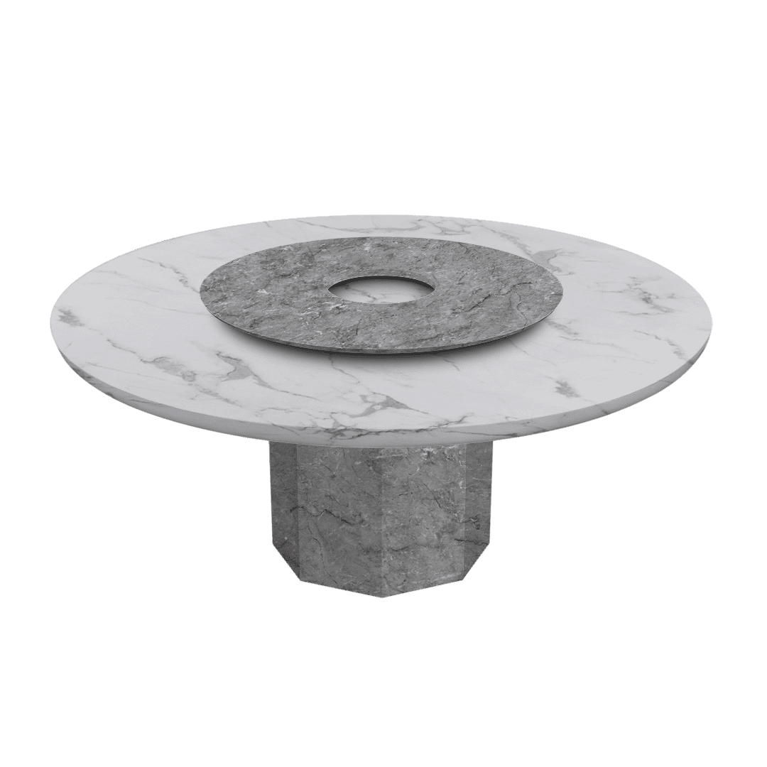 Round Marble Dining Table Ø1.8m | Marble Base