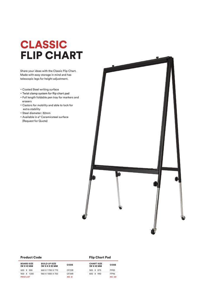 CLASSIC Mobile Flip Chart (Magnetic)