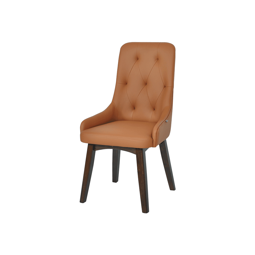 Kaia Soft PU High Back Tufted Dining Chair - main view