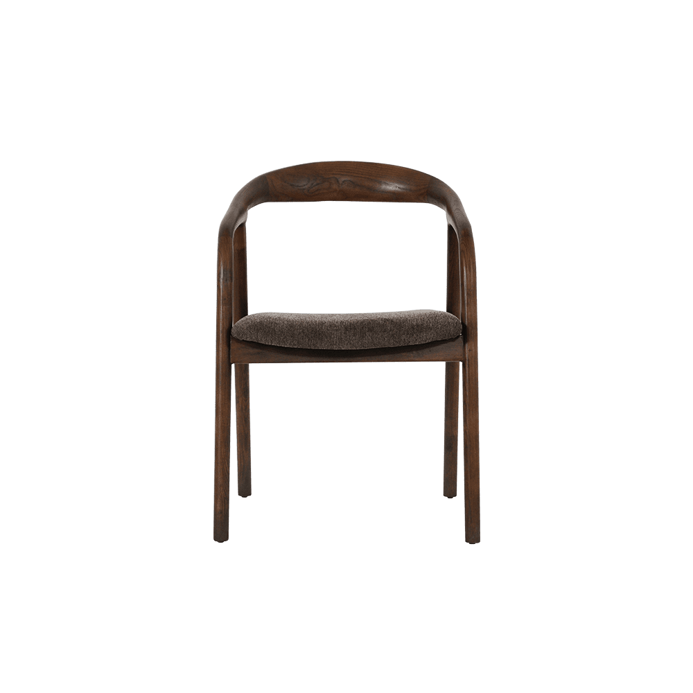 Udoka Walnut Solid Ash Wood Dining Chair - alternate view