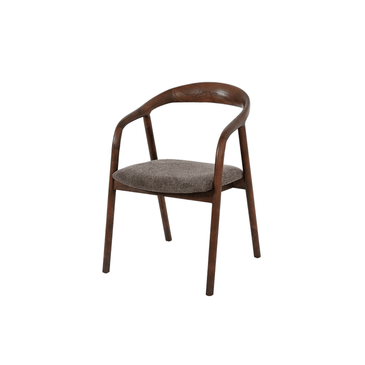 Udoka Walnut Solid Ash Wood Dining Chair - main view