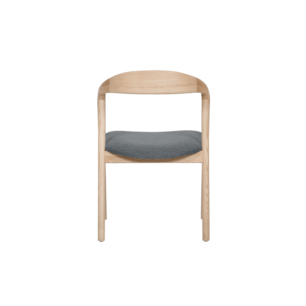 Udoka Solid Ash Wood Dining Chair - alternate view