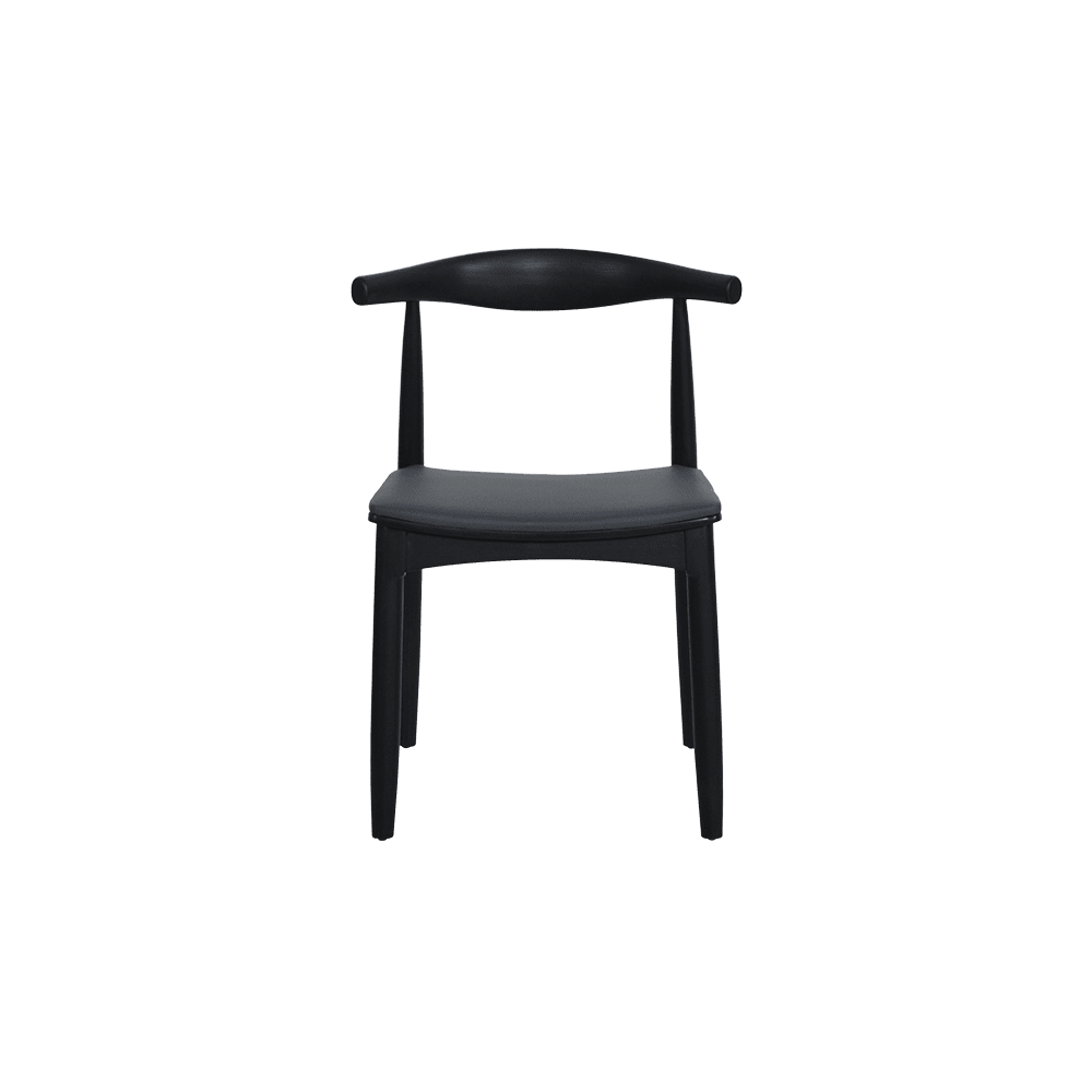 Kazumi Black Solid Ash Wood Dining Chair - alternate view