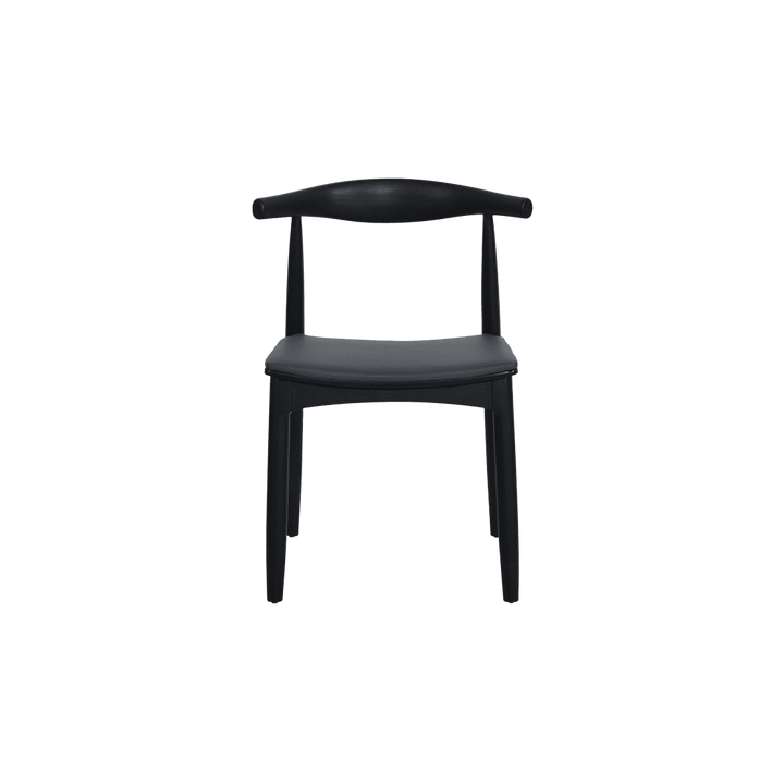 Kazumi Black Solid Ash Wood Dining Chair - alternate view