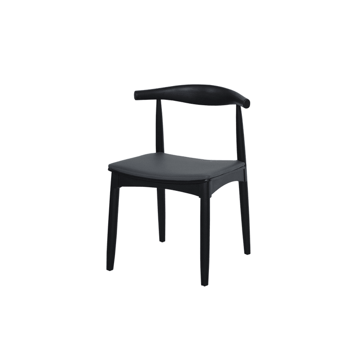 Kazumi Black Solid Ash Wood Dining Chair - main view