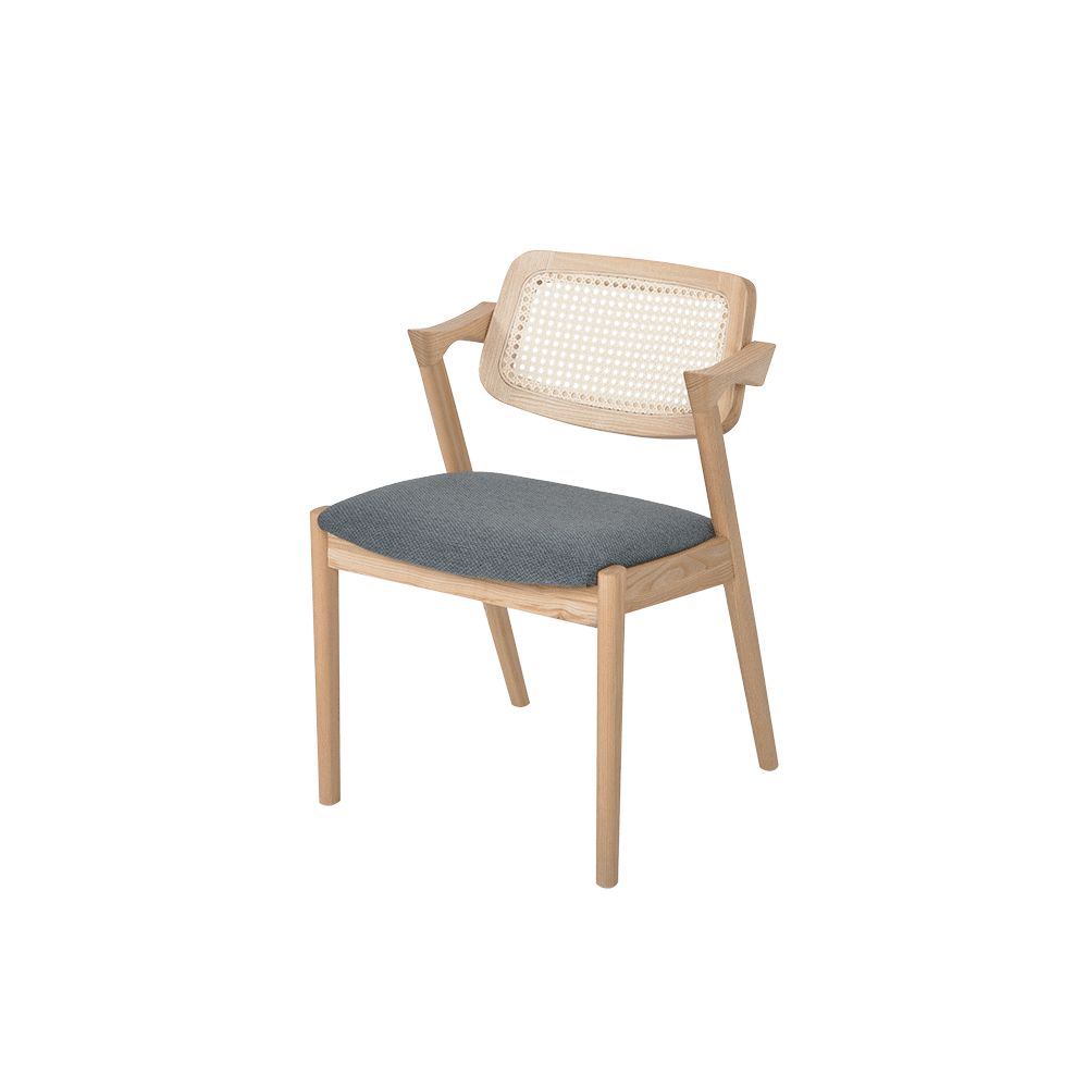 Zuma Solid Ash Wood Dining Chair - main view