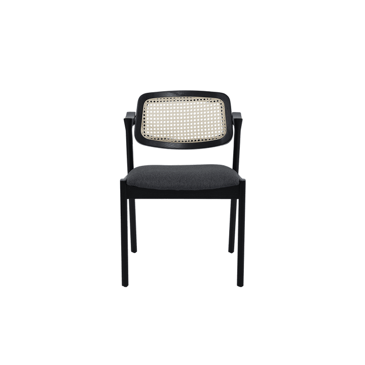 Zuma Black Solid Ash Wood Dining Chair - alternate view