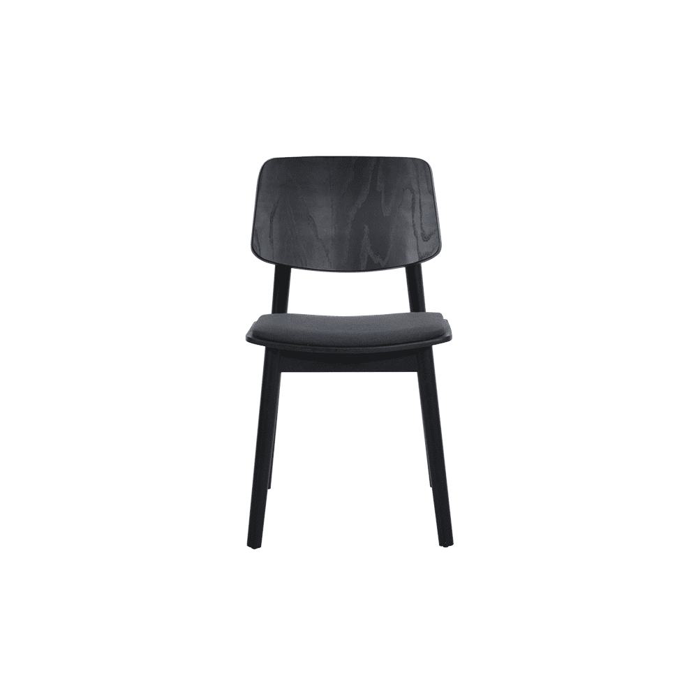 Mirko Black Solid Ash Wood Dining Chair - alternate view