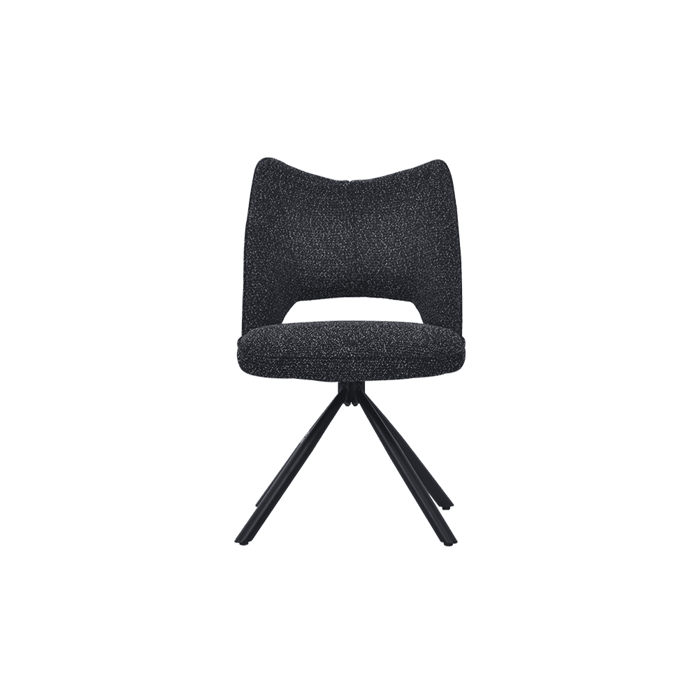 Vito Flecked Black Dining Chair - alternate view