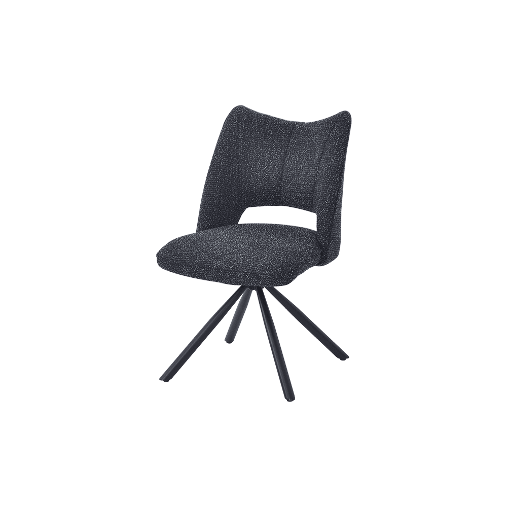 Vito Flecked Black Dining Chair - main view