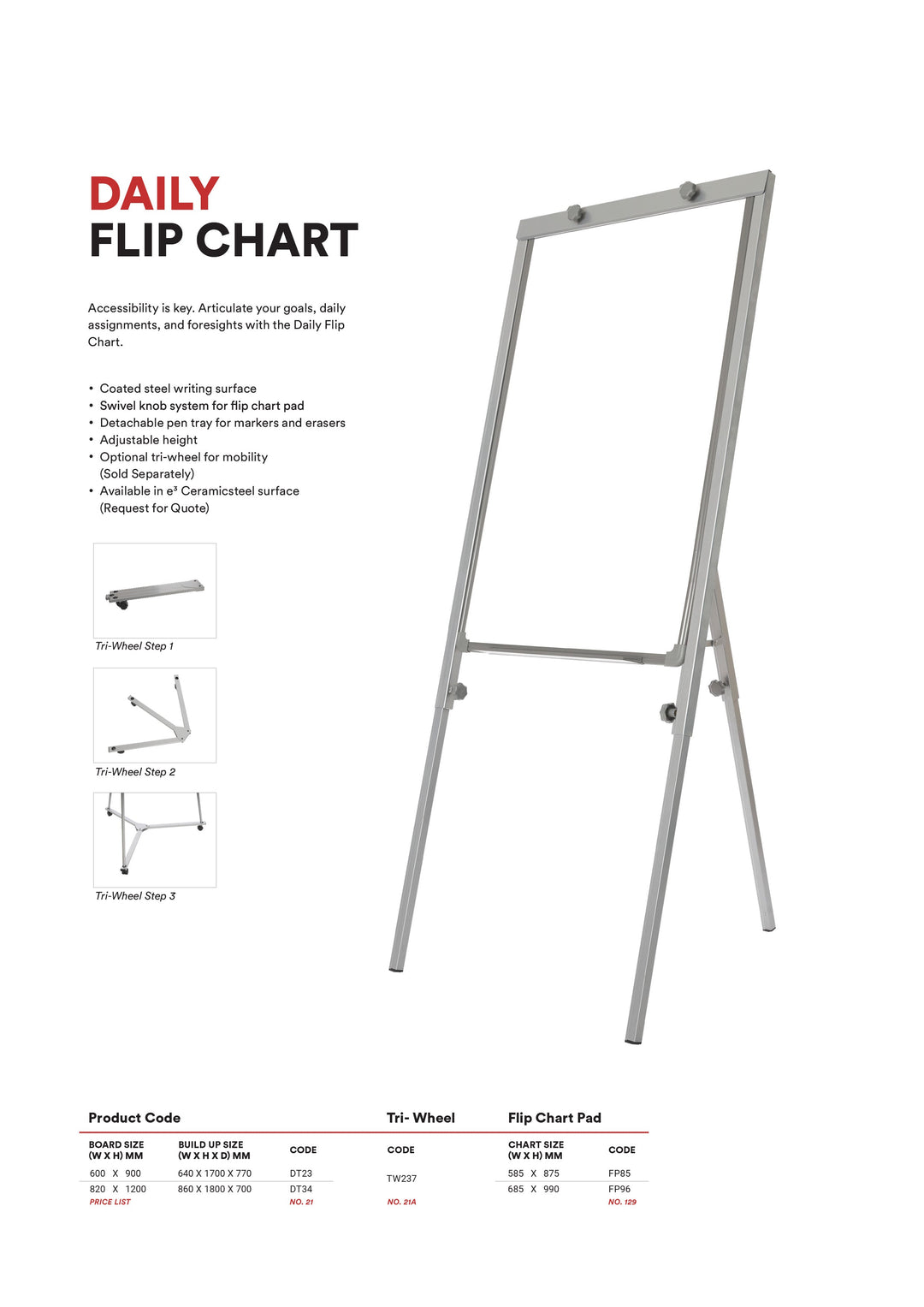 DAILY Flip Chart (Magnetic)