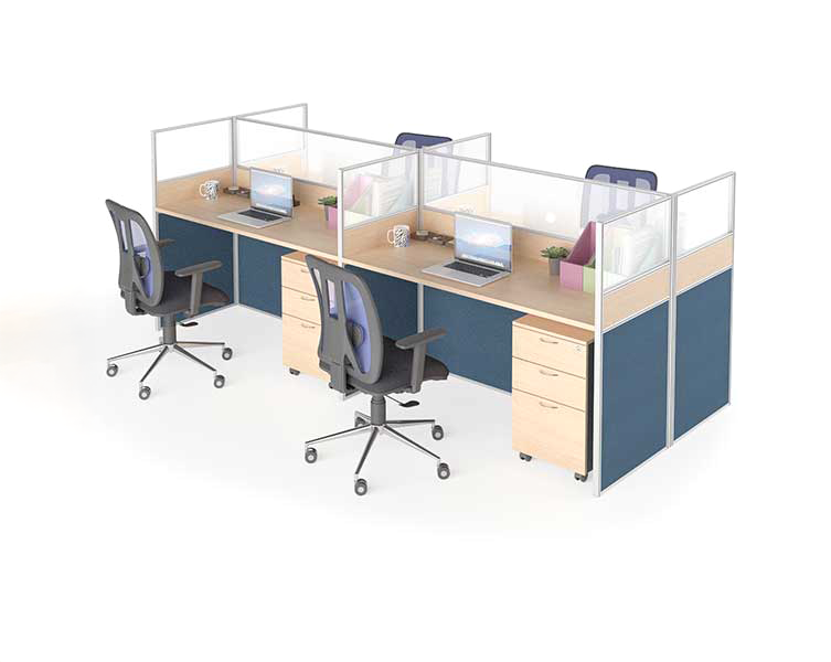 Partition Workstation Concept D [4 Pax]