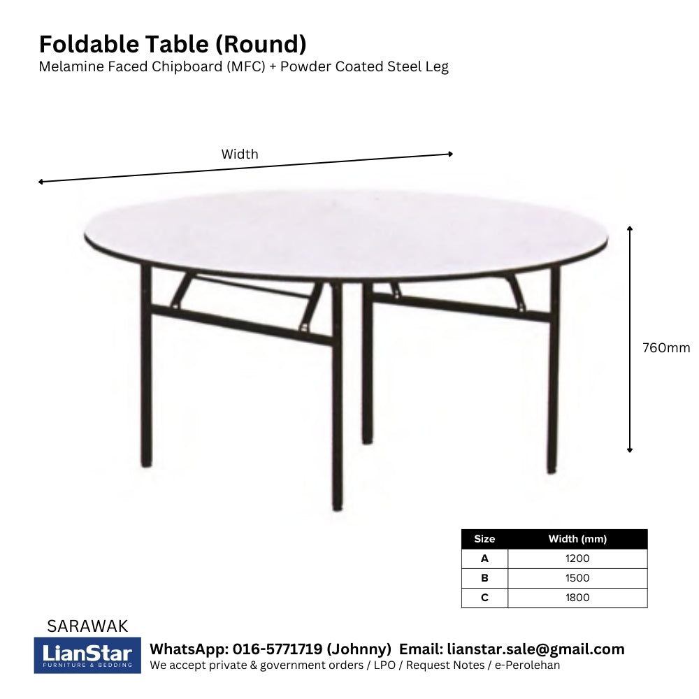 Round Folding Table