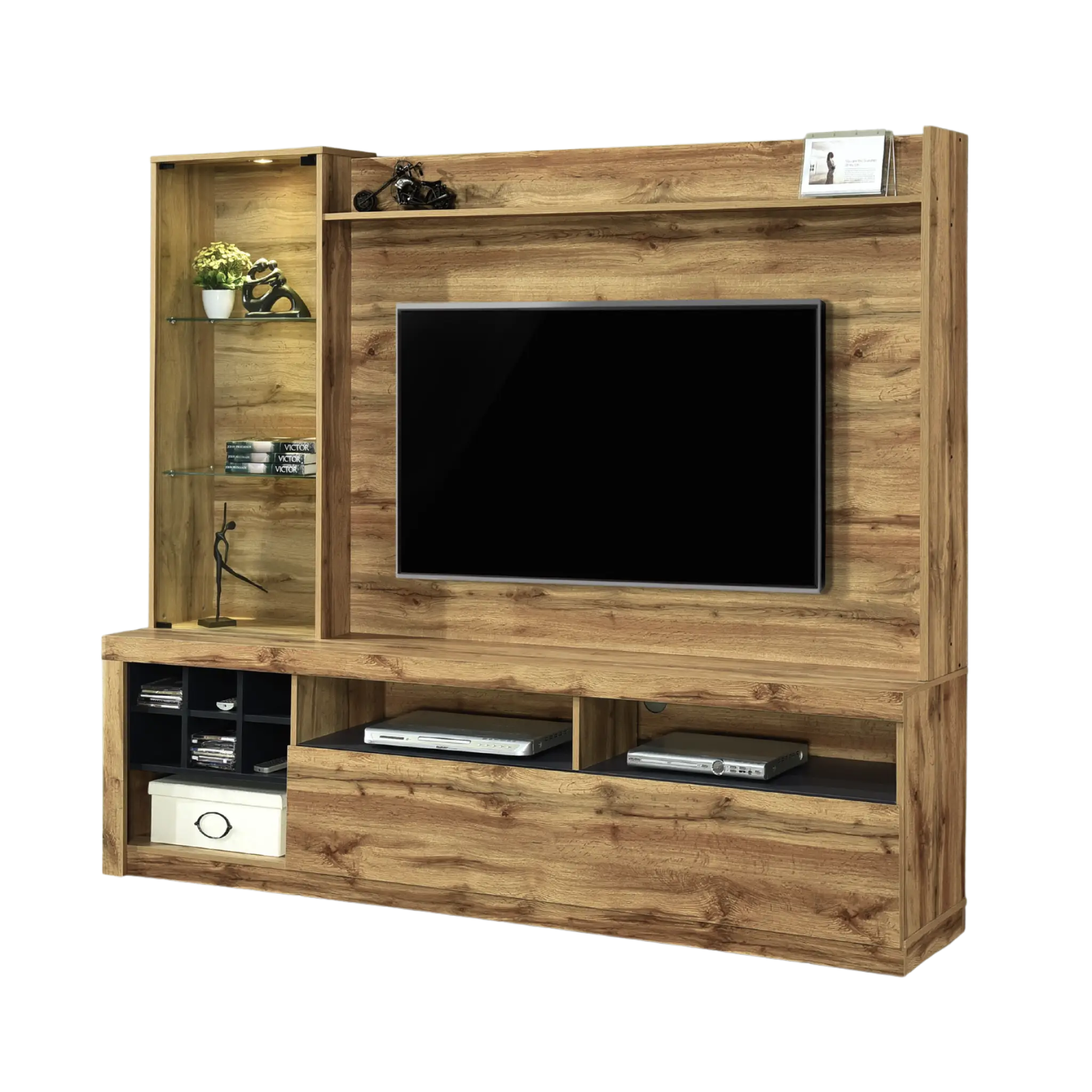 Kabinet TV TEXAS Tall dengan LED