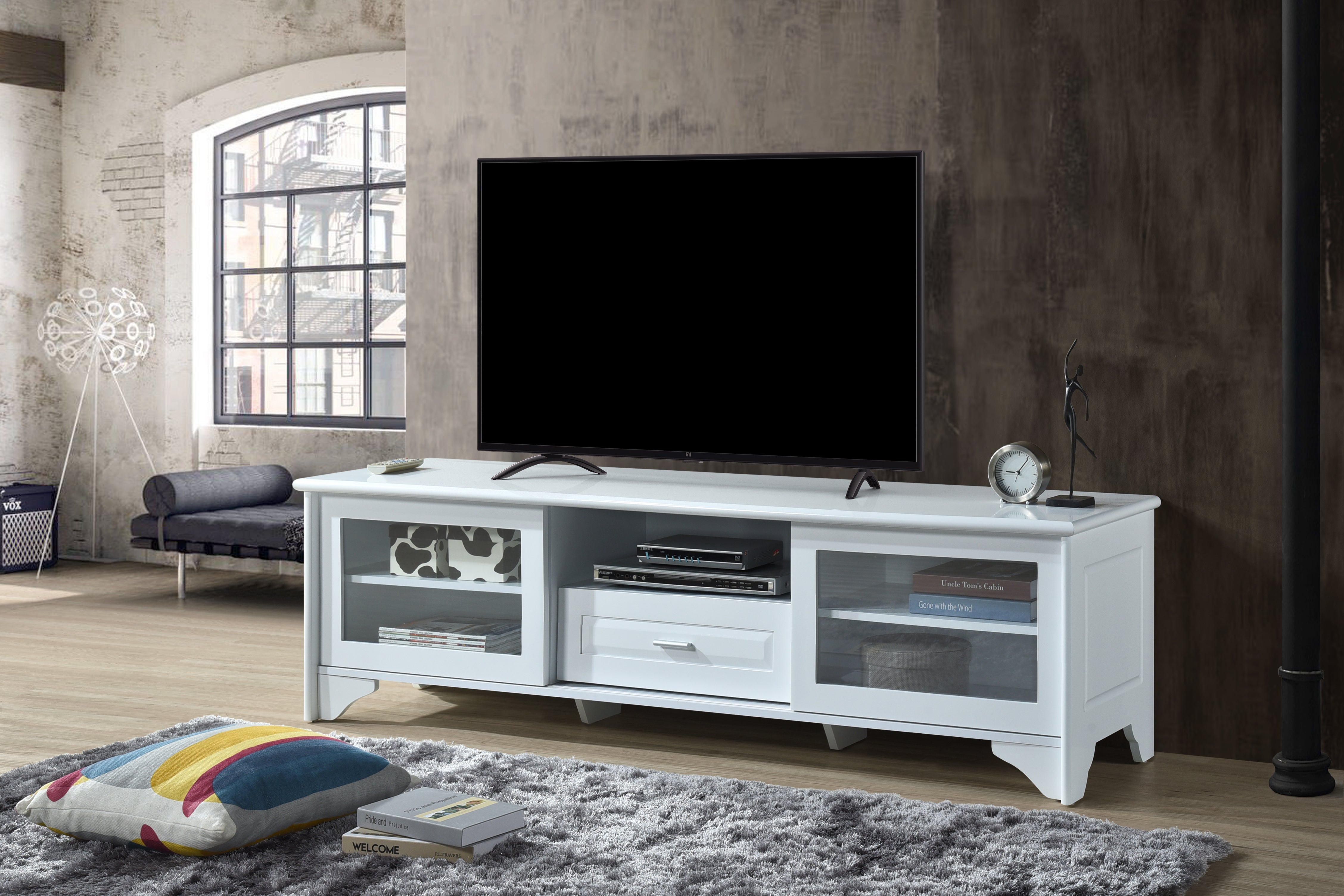 MIYA 02 TV Cabinet with Sliding Door - Lian Star
