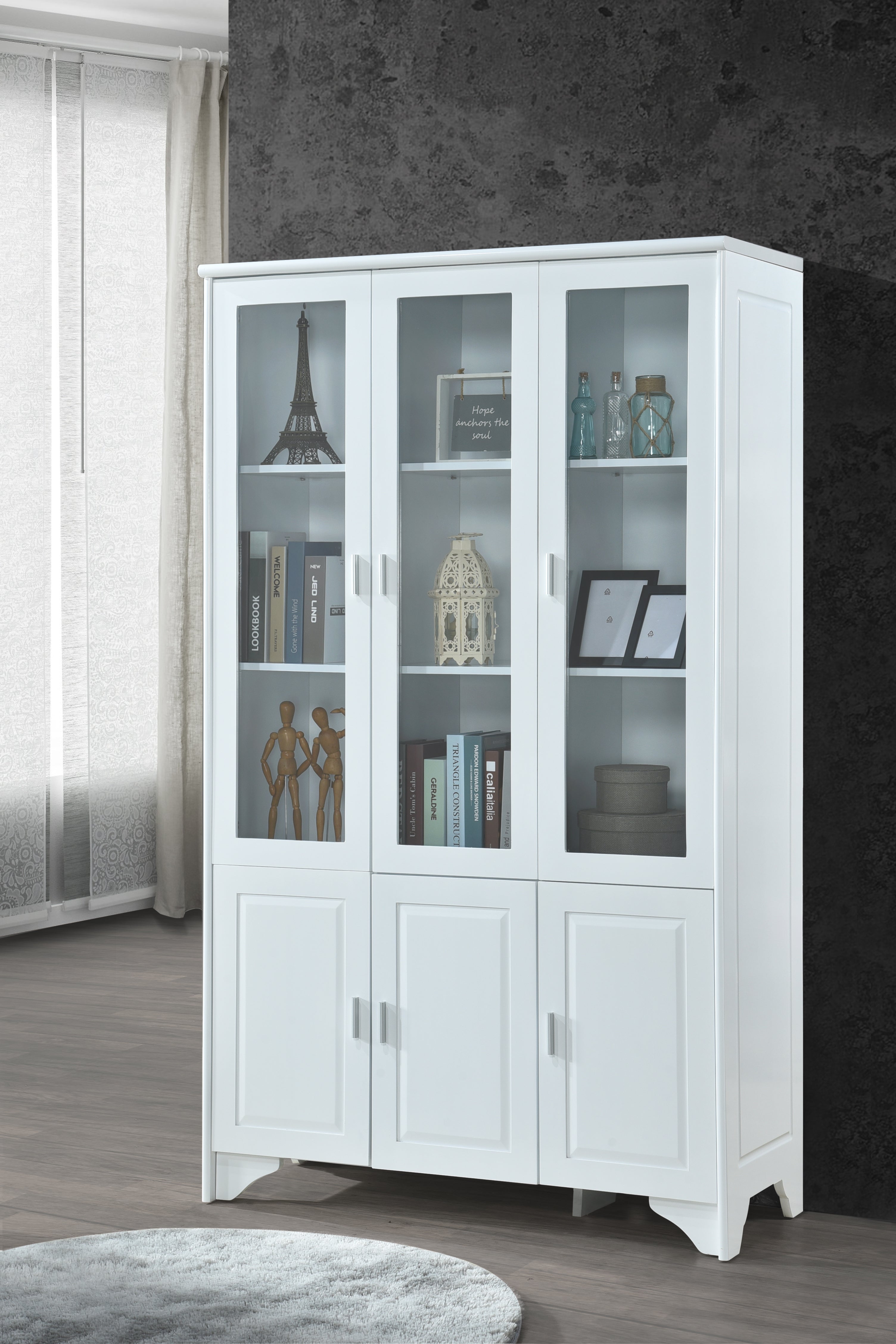 MIYA 32 3 Door Bookshelf - Lian Star