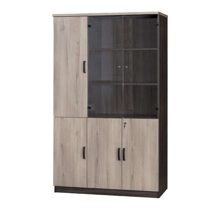 MP Full Height Cabinet with Wooden & Glass Door