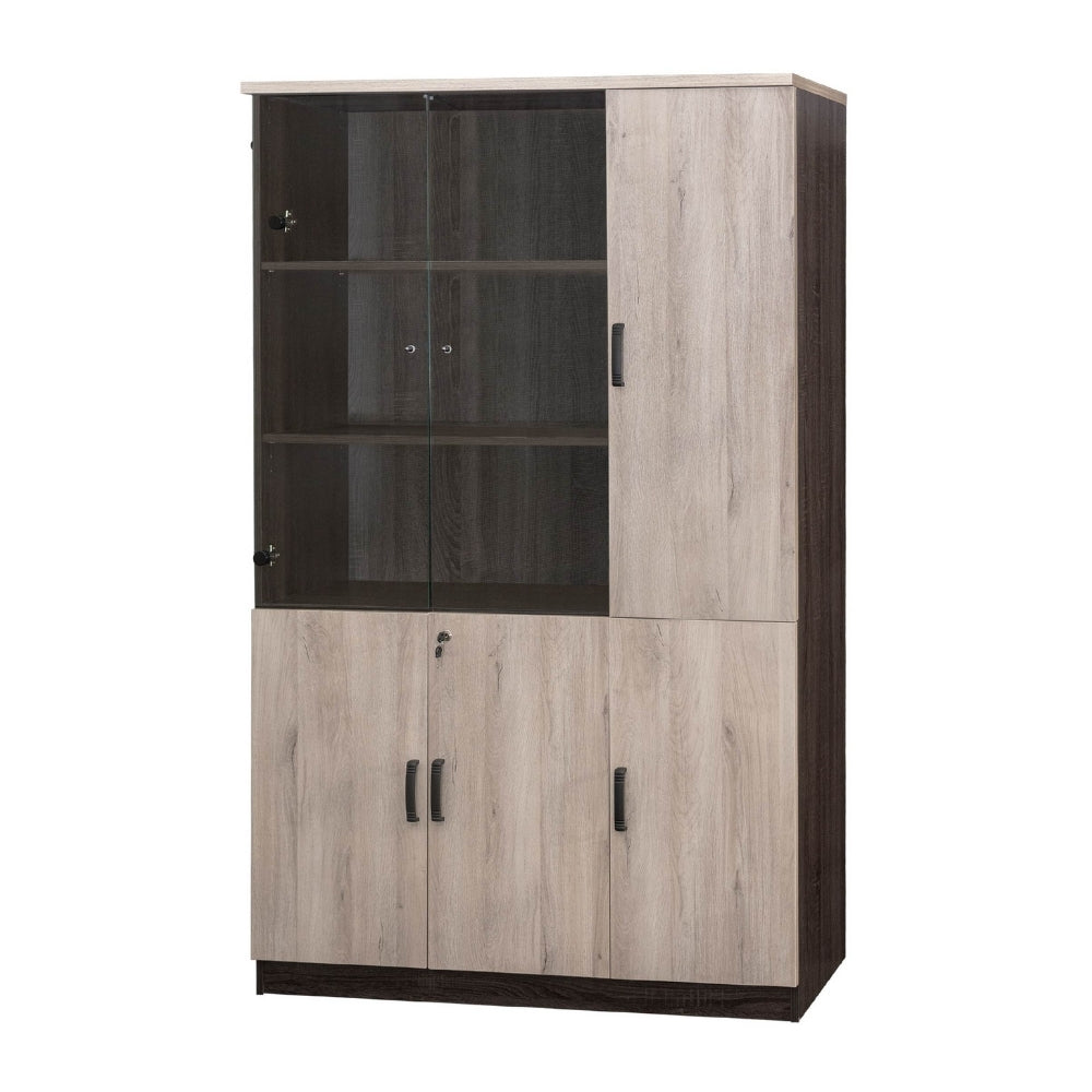 MP Full Height Cabinet with Wooden & Glass Door