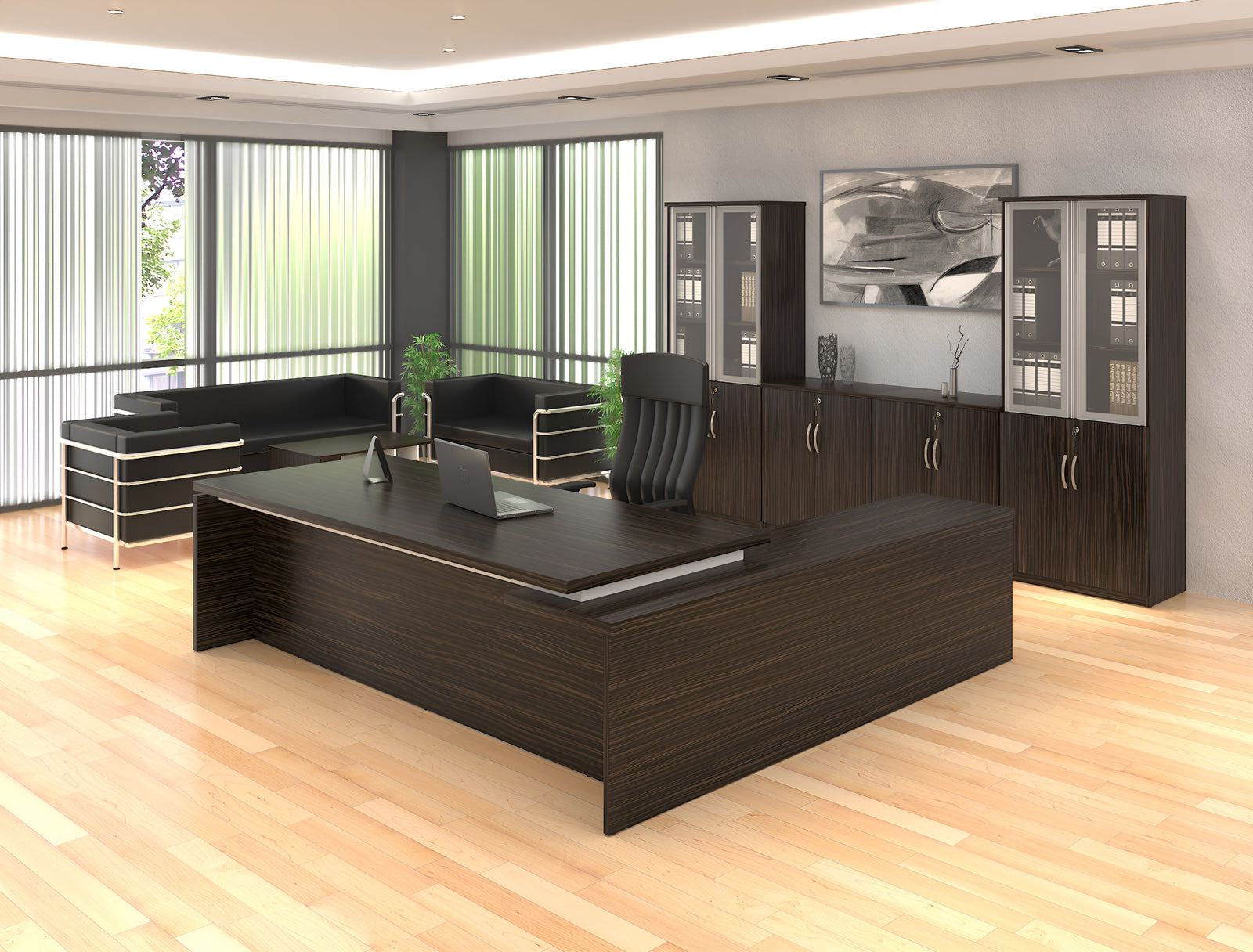 MARS Director Table with Cabinet - Lian Star