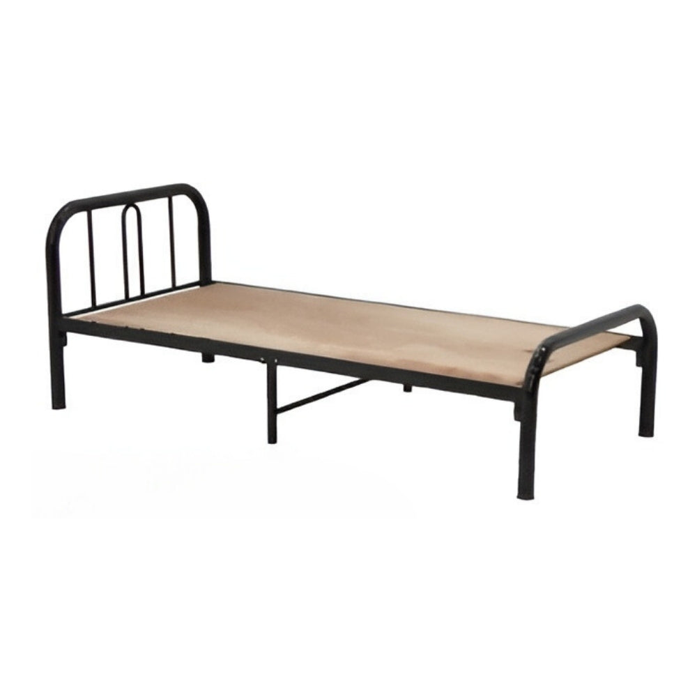 Hostel Single Metal Bed c/w 12mm Plywood